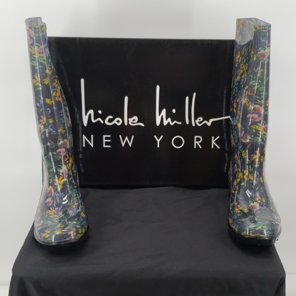 Rainboots Nicole Miller Rainyday Magda Waterproof Boots Last Pair Size 6 - Picture 2 of 8